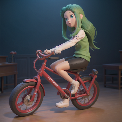 Image For Post Anime, piano, bicycle, key, sasquatch, alien, HD, 4K, AI Generated Art
