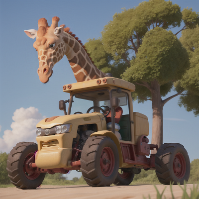 Image For Post Anime, tractor, artificial intelligence, ancient scroll, troll, giraffe, HD, 4K, AI Generated Art