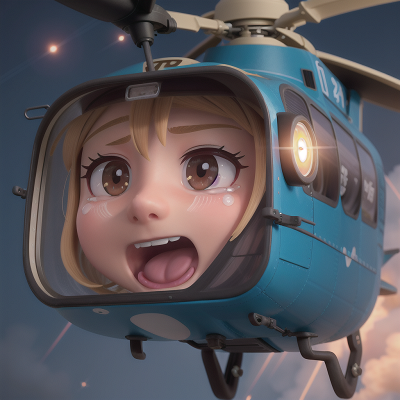 Image For Post Anime, bus, zookeeper, crying, helicopter, meteor shower, HD, 4K, AI Generated Art