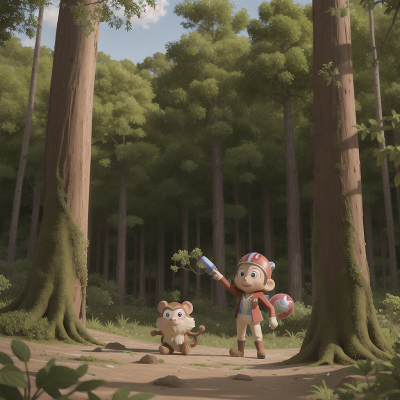 Image For Post Anime, forest, rocket, scientist, monkey, desert, HD, 4K, AI Generated Art