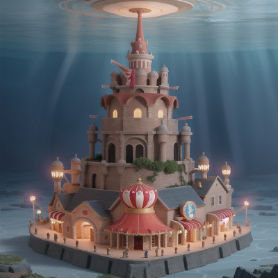 Image For Post Anime, underwater city, romance, circus, drought, superhero, HD, 4K, AI Generated Art