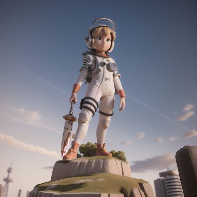 Image For Post Anime, skyscraper, mechanic, knight, astronaut, zebra, HD, 4K, AI Generated Art