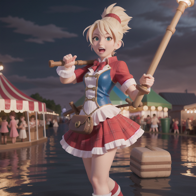 Image For Post Anime, storm, bagpipes, circus, flood, market, HD, 4K, AI Generated Art