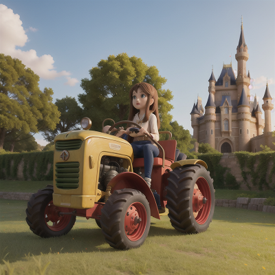 Image For Post Anime, flute, teleportation device, museum, castle, tractor, HD, 4K, AI Generated Art