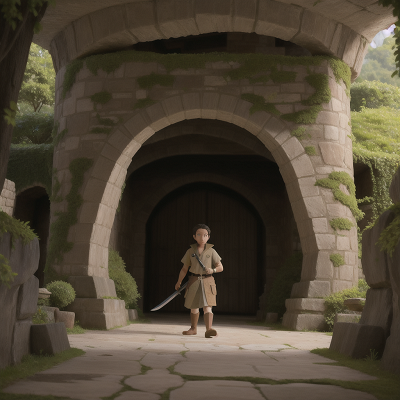 Image For Post Anime, zookeeper, museum, castle, cave, sword, HD, 4K, AI Generated Art