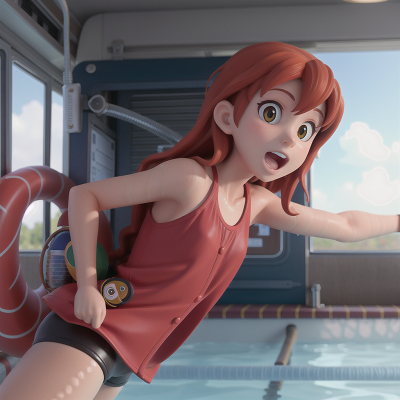 Image For Post Anime, swimming, bus, time machine, celebrating, chimera, HD, 4K, AI Generated Art