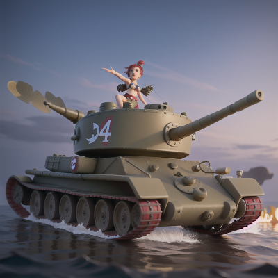 Image For Post Anime, betrayal, circus, helicopter, swimming, tank, HD, 4K, AI Generated Art