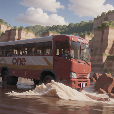 Image For Post Anime, artificial intelligence, bus, flood, drought, archaeologist, HD, 4K, AI Generated Art