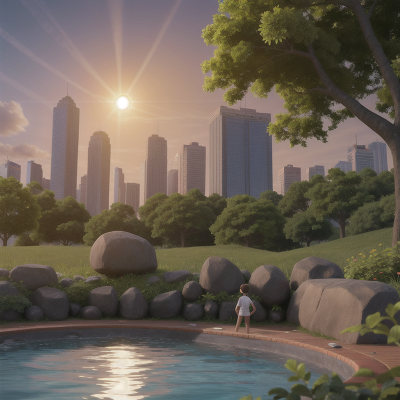 Image For Post Anime, solar eclipse, skyscraper, forest, tractor, swimming, HD, 4K, AI Generated Art