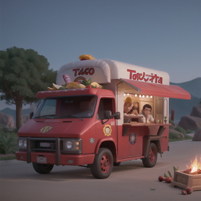 Image For Post Anime, taco truck, treasure, doctor, vampire's coffin, anger, HD, 4K, AI Generated Art