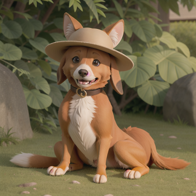 Image For Post Anime, hat, suspicion, dog, sushi, kangaroo, HD, 4K, AI Generated Art