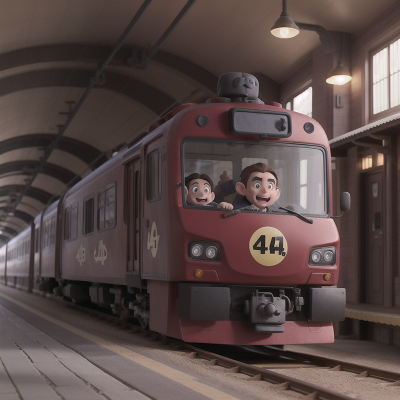 Image For Post Anime, dwarf, monkey, car, train, ghost, HD, 4K, AI Generated Art