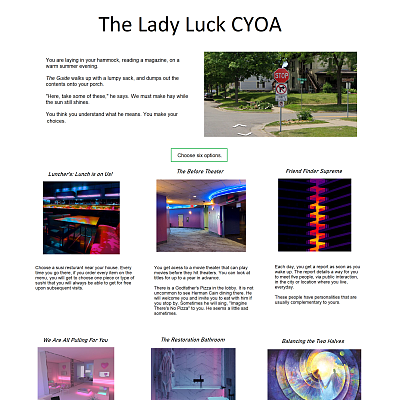 Image For Post The Lady Luck CYOA