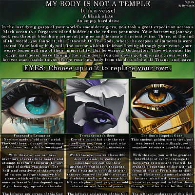 Image For Post My Body Is Not A Temple CYOA by Hyenanon