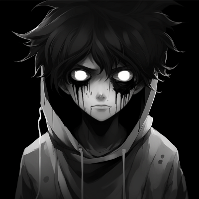 Image For Post | A disturbing anime profile, utilizing a dark colour palette and ominous undertones. creepy scary anime pfp pfp for discord. - [Scary Anime PFP Collection](https://hero.page/pfp/scary-anime-pfp-collection)