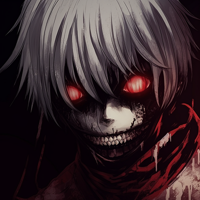Image For Post | Battle-scene with Kaneki, intense expression and blood-red eyes. unique ideas for scary anime pfp pfp for discord. - [Scary Anime PFP Collection](https://hero.page/pfp/scary-anime-pfp-collection)