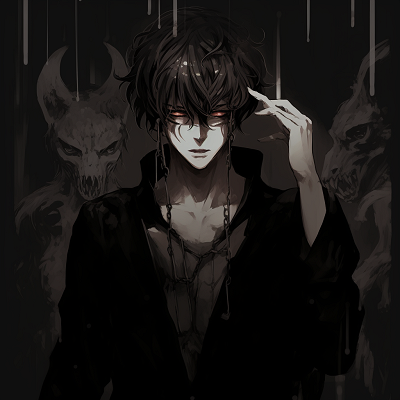 Image For Post | Profile silhouette of a boy turning into a demon, stark contrast between light and dark with an ominous presence. boys' demonic anime pfp pfp for discord. - [demonic anime pfp](https://hero.page/pfp/demonic-anime-pfp)