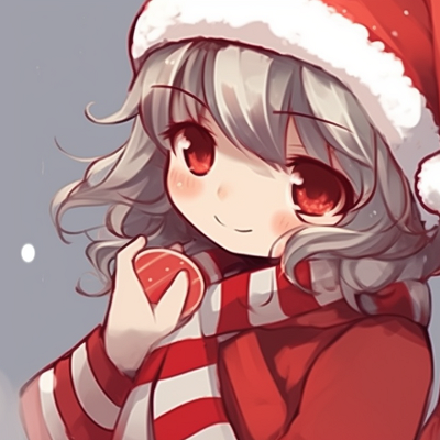 Image For Post | Two characters in striped outfits, candy cane-inspired design and soft blushes. cute christmas matching pfp designs pfp for discord. - [christmas matching pfp, aesthetic matching pfp ideas](https://hero.page/pfp/christmas-matching-pfp-aesthetic-matching-pfp-ideas)