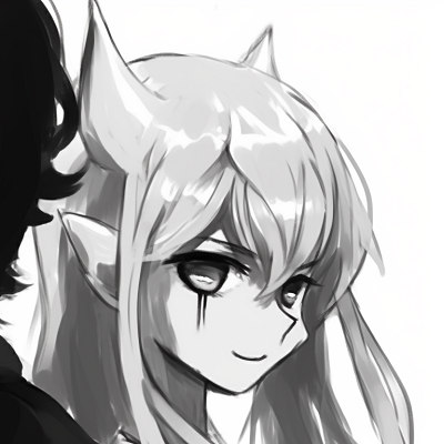 Image For Post | Two characters in monochrome tones, one appearing calm and the other excited. black and white matching pfp for couple pfp for discord. - [black and white matching pfp, aesthetic matching pfp ideas](https://hero.page/pfp/black-and-white-matching-pfp-aesthetic-matching-pfp-ideas)