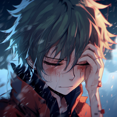 Image For Post Devastated Deku - crying anime pfp wallpapers