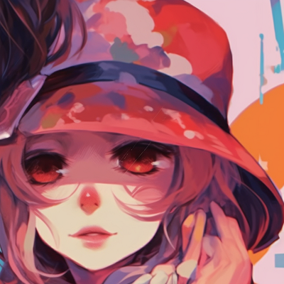 Image For Post | Two characters, one in a vibrant hat and the other with large glasses, bold brushstrokes and an abstract background. eccentric couple matching pfp pfp for discord. - [couple matching pfp, aesthetic matching pfp ideas](https://hero.page/pfp/couple-matching-pfp-aesthetic-matching-pfp-ideas)