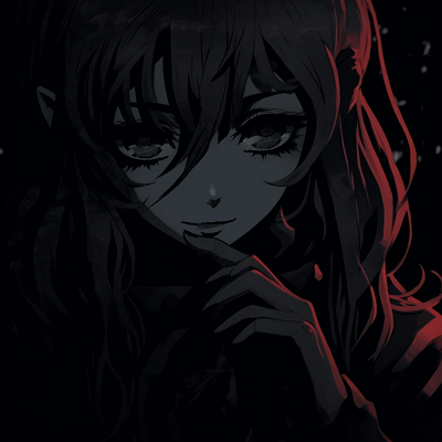 Image For Post | A gloom-infused girl with a strong focus on dark saturated tones and distinct linework. darkness anime pfp females pfp for discord. - [Darkness Anime PFP Collection](https://hero.page/pfp/darkness-anime-pfp-collection)