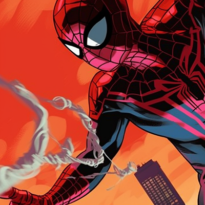 Image For Post | Two characters in Spiderman costumes, comic style, web-slinging across skyscrapers. celebrity spider man matching pfp pfp for discord. - [spider man matching pfp, aesthetic matching pfp ideas](https://hero.page/pfp/spider-man-matching-pfp-aesthetic-matching-pfp-ideas)