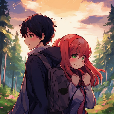 Image For Post | Anime couple in adventurous setting, detailed linework and dynamic composition. adventurous couple anime matching pfp pfp for discord. - [Couple Anime Matching PFP Inspiration](https://hero.page/pfp/couple-anime-matching-pfp-inspiration)