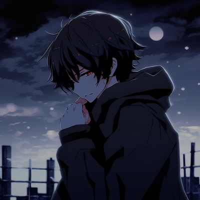 Image For Post | Anime character in the rain, despair reflected off their forlorn expression and bleak color palette. sorrowful anime pfp pfp for discord. - [anime pfp sad Series](https://hero.page/pfp/anime-pfp-sad-series)