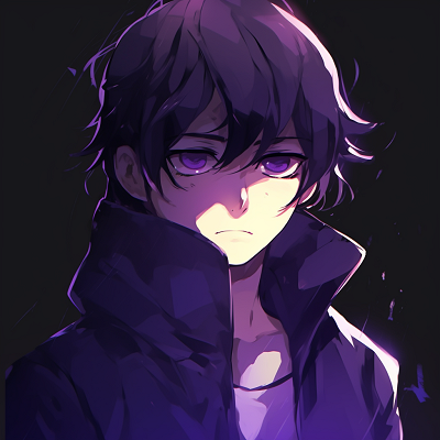Image For Post | A cool anime boy with purple attire, his gaze looking off into the distance. adorable purple anime pfp pfp for discord. - [Purple Pfp Anime Collection](https://hero.page/pfp/purple-pfp-anime-collection)