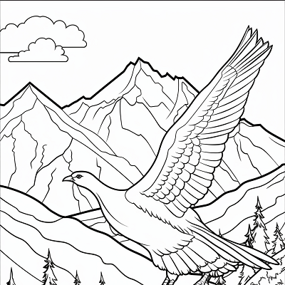 Image For Post Avian Dwellings in the High Ranges - Printable Coloring Page