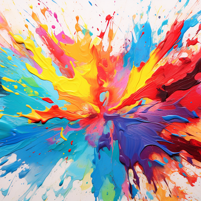Image For Post Abstract Paint Splashes Multicolored Medley - Wallpaper