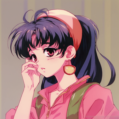 Image For Post | Profile of Sailor Moon with her trademark odango, shaded with pastel colors and a hint of blush on her cheeks. 90s anime pfp ideas to create your own designs - [90s anime pfp universe](https://hero.page/pfp/90s-anime-pfp-universe)