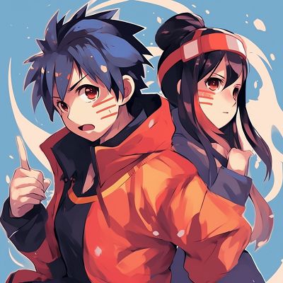 Image For Post | Naruto and Sasuke in matching combat poses, bold lines and striking colors. unforgettable matching anime pfp for friends - [matching pfp for 2 friends anime](https://hero.page/pfp/matching-pfp-for-2-friends-anime)