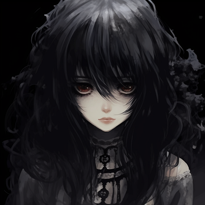 Image For Post | Dark winged anime character, ethereal and ominous with intricate wing details. unforgettable gothic anime characters pfp - [Gothic Anime PFP Gallery](https://hero.page/pfp/gothic-anime-pfp-gallery)