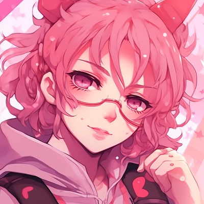 Image For Post | Anime character bathed in pink lighting, the soft light gives a calm and gentle atmosphere. pink anime pfps for boys - [Pink Anime PFP](https://hero.page/pfp/pink-anime-pfp)