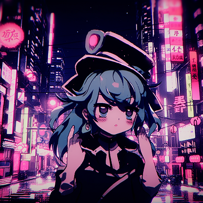Image For Post | Rainy night scene in a bustling city, deep blues and city lights reflections. unique anime aesthetic pfp selections - [Anime Aesthetic PFP World](https://hero.page/pfp/anime-aesthetic-pfp-world)