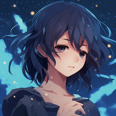 Image For Post | Anime character under starlit sky art, rich blue tones and subtle light points. gorgeous anime pfp aesthetic - [Aesthetic PFP Anime Collection](https://hero.page/pfp/aesthetic-pfp-anime-collection)