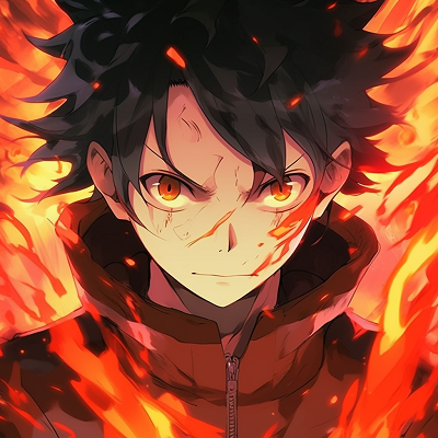 Image For Post | Anime character dramatically acting amidst fiery glow, intense lightning and vivid colors. top fire anime pfp - [Fire Anime PFP Space](https://hero.page/pfp/fire-anime-pfp-space)