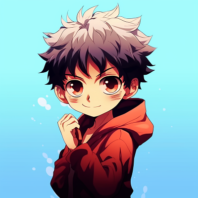 Image For Post | Chibi Tanjiro in a standing posture, traditional patterns with vivid colors. high quality anime pfp selections – chibi - [High Quality Anime PFP Gallery](https://hero.page/pfp/high-quality-anime-pfp-gallery)