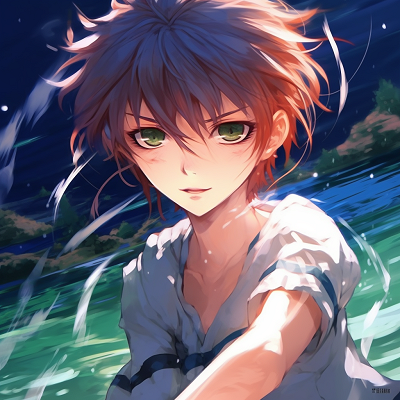 Image For Post | Anime character near serene water body, cool colors and peace-filled expression. original high quality anime pfp collections - [High Quality Anime PFP Gallery](https://hero.page/pfp/high-quality-anime-pfp-gallery)