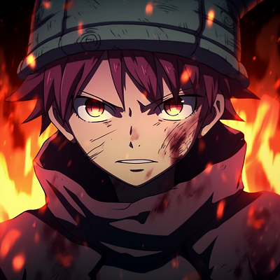 Image For Post | Natsu showing his fire-eating skills, bold outlines and bright, warm colors. adorable fire anime pfp - [Fire Anime PFP Space](https://hero.page/pfp/fire-anime-pfp-space)