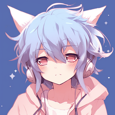 Image For Post | Solo anime boy with cat ears, minimalist art style and vibrant shades. anime pfp aesthetic icons anime pfp - [pfp anime](https://hero.page/pfp/pfp-anime)