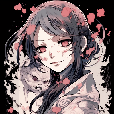 Image For Post | Nezuko Kamado in her iconic bamboo muzzle, a focus on intricate clothing patterns. top rated anime manga pfp - [Anime Manga PFP Trends](https://hero.page/pfp/anime-manga-pfp-trends)
