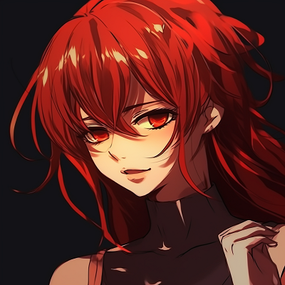 Image For Post Anime Portrait in Red Shades - high-quality red anime 4k