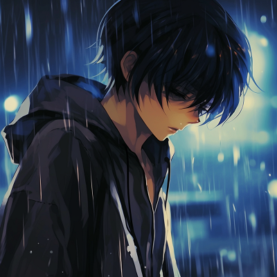 Image For Post | Anime boy gazing with introspection, detailed facial expression and subdued colors. emotive depressed pfp boys - [Depressed Anime PFP Collection](https://hero.page/pfp/depressed-anime-pfp-collection)
