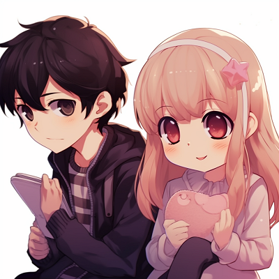 Image For Post | Anime couple gazing at each other, details in the eyes and soft shading highlighting their expressions. cool and cute matching pfp anime - [Matching PFP Anime Gallery](https://hero.page/pfp/matching-pfp-anime-gallery)