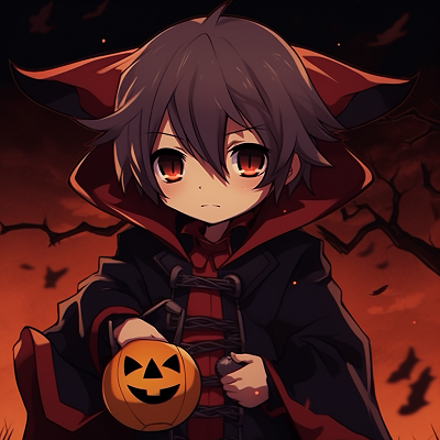 Image For Post | An anime boy in a classic vampire costume, showing detailed lines and rich color contrasts. adorable halloween anime pfp - [Halloween Anime PFP Collection](https://hero.page/pfp/halloween-anime-pfp-collection)