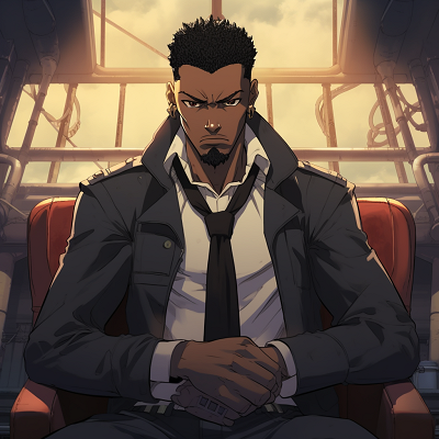 Image For Post | Dutch smoking a cigar, warm lighting and smoky ambiance. enticing male black anime characters pfp - [Amazing Black Anime Characters pfp](https://hero.page/pfp/amazing-black-anime-characters-pfp)