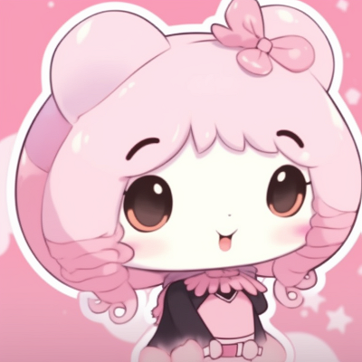 Image For Post Bunny Companions - kawaii my melody and kuromi matching pfp for friends left side
